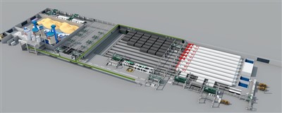 Barisan Pengeluaran Blok Konkrit Berudara